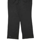 PUMA Mens Joggers Black L W30 L29 Relaxed Straight Polyester Blend