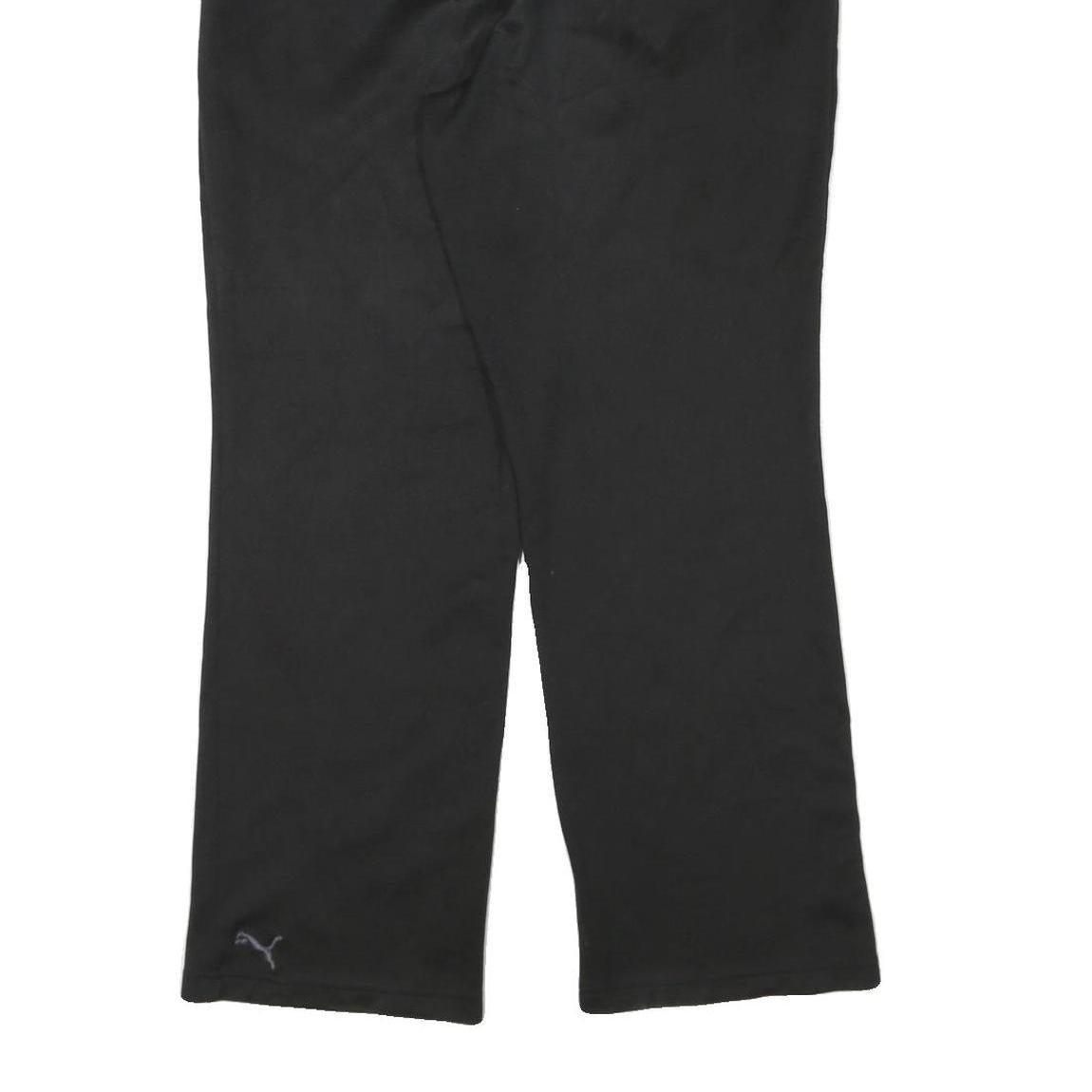 PUMA Mens Joggers Black L W30 L29 Relaxed Straight Polyester Blend