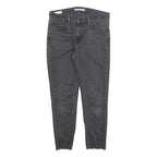 LEVI'S 710 Womens Jeans Black Slim Skinny Denim Raw W30 L25 Stretch Cotton Blend