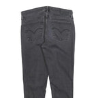 LEVI'S 710 Womens Jeans Black Slim Skinny Denim Raw W30 L25 Stretch Cotton Blend
