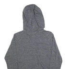 NIKE Mens Grey Heather Zip Up Hoodie L Cotton Blend Casual Sports Style