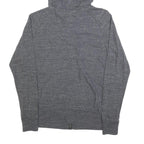 NIKE Mens Grey Heather Zip Up Hoodie L Cotton Blend Casual Sports Style