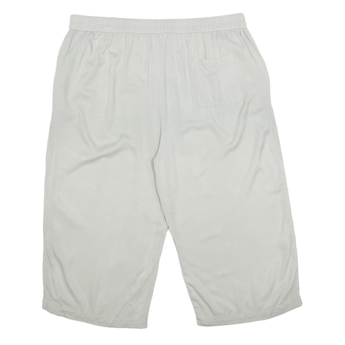 BONMARCHE Womens White Viscose Woven Straight Trousers W36 L19 Loose Fit Pockets