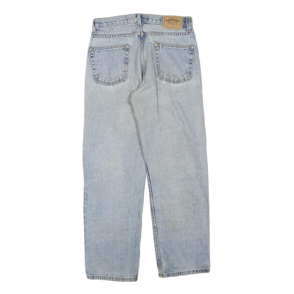 LEVI'S Womens Regular Fit Blue Denim Jeans W30 L30 Lightweight Cotton Blend Zip