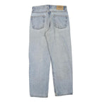 LEVI'S Womens Regular Fit Blue Denim Jeans W30 L30 Lightweight Cotton Blend Zip