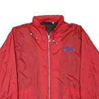 PEPSI MAX Mens Red Polyester Blend Jacket L Zip Plain Live Life Print