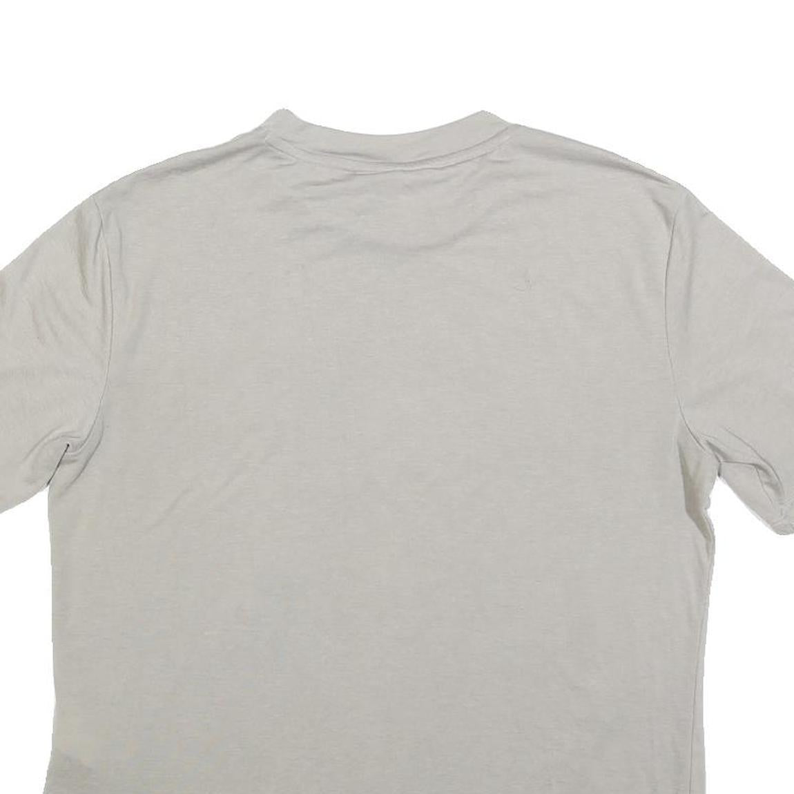 PUMA Womens Grey T-Shirt UK 12 Short Sleeve Crew Neck Cotton Logo Print