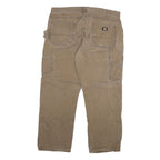 DICKIES Mens Regular Fit Jeans Beige Cotton Blend Zip W40 L30 Workwear