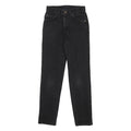 LEVI'S Boys Jeans Black Slim Skinny Denim Medium W23 L26 Cotton Zip Casual