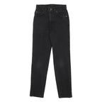 LEVI'S Boys Jeans Black Slim Skinny Denim Medium W23 L26 Cotton Zip Casual