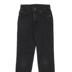 LEVI'S Boys Jeans Black Slim Skinny Denim Medium W23 L26 Cotton Zip Casual