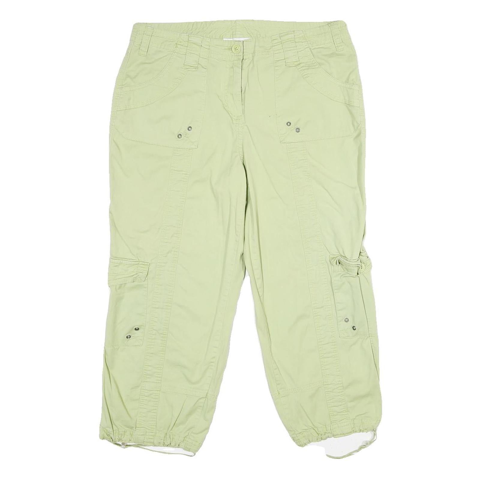 STYLE & CO Womens Shorts Beige Cargo UK 14 W32 Cotton Blend Casual