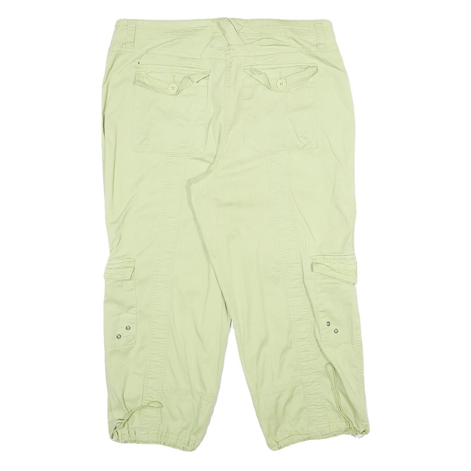 STYLE & CO Womens Shorts Beige Cargo UK 14 W32 Cotton Blend Casual