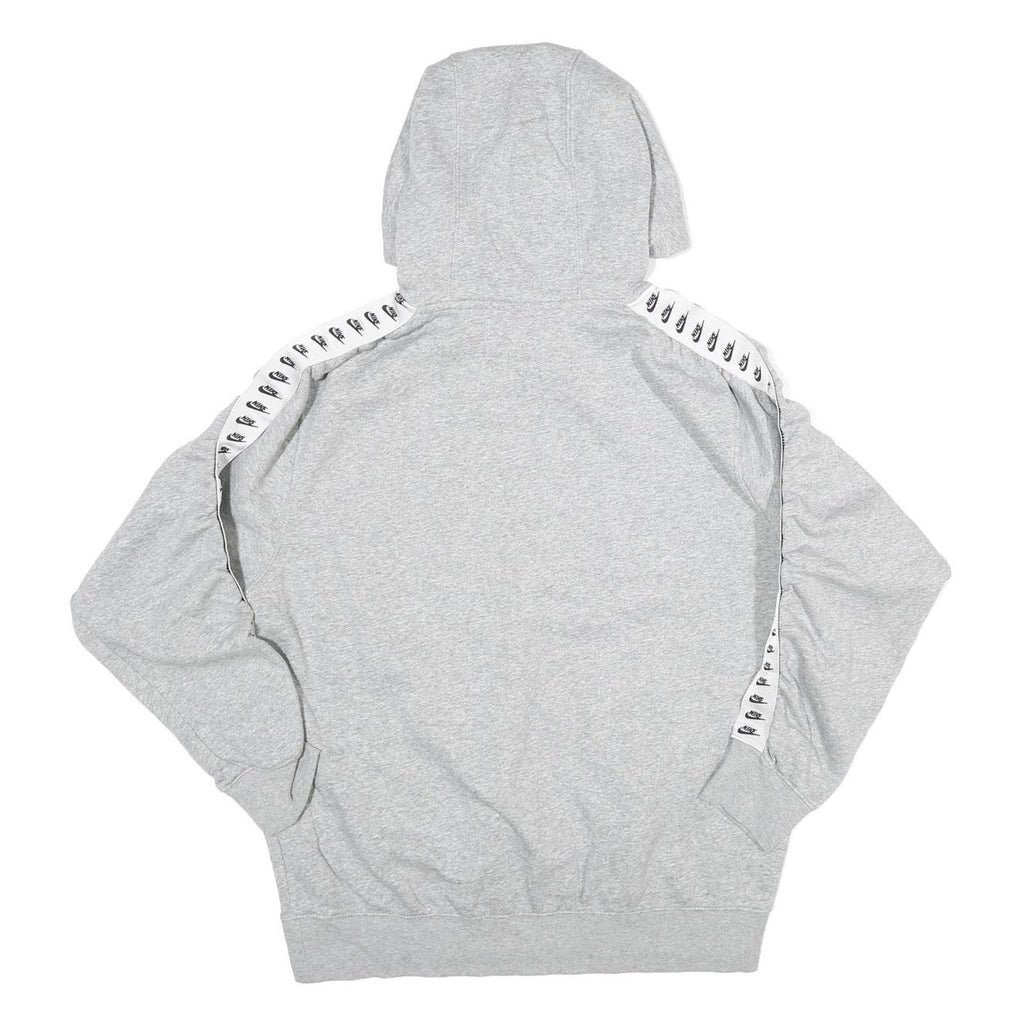 NIKE Mens Grey Hoodie M Cotton Blend Pullover Sportswear Sweatshirt