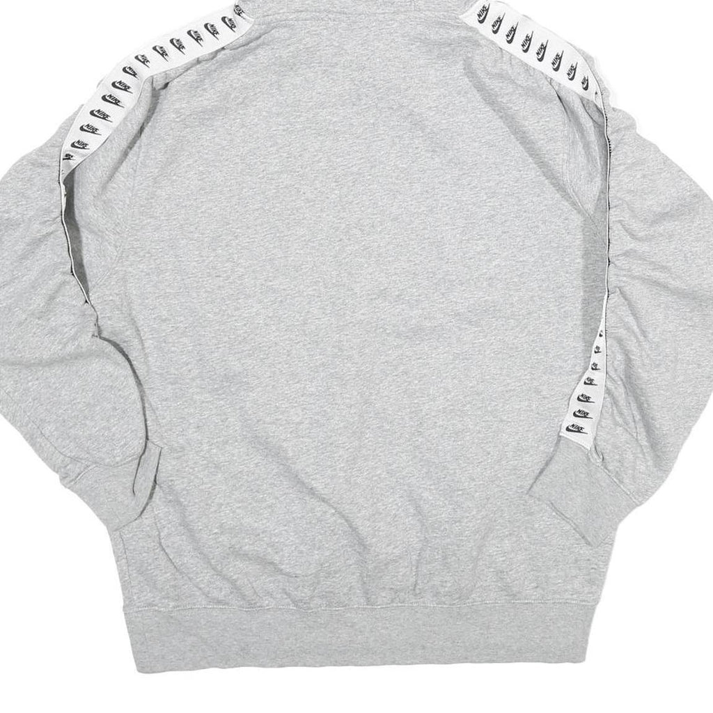 NIKE Mens Grey Hoodie M Cotton Blend Pullover Sportswear Sweatshirt