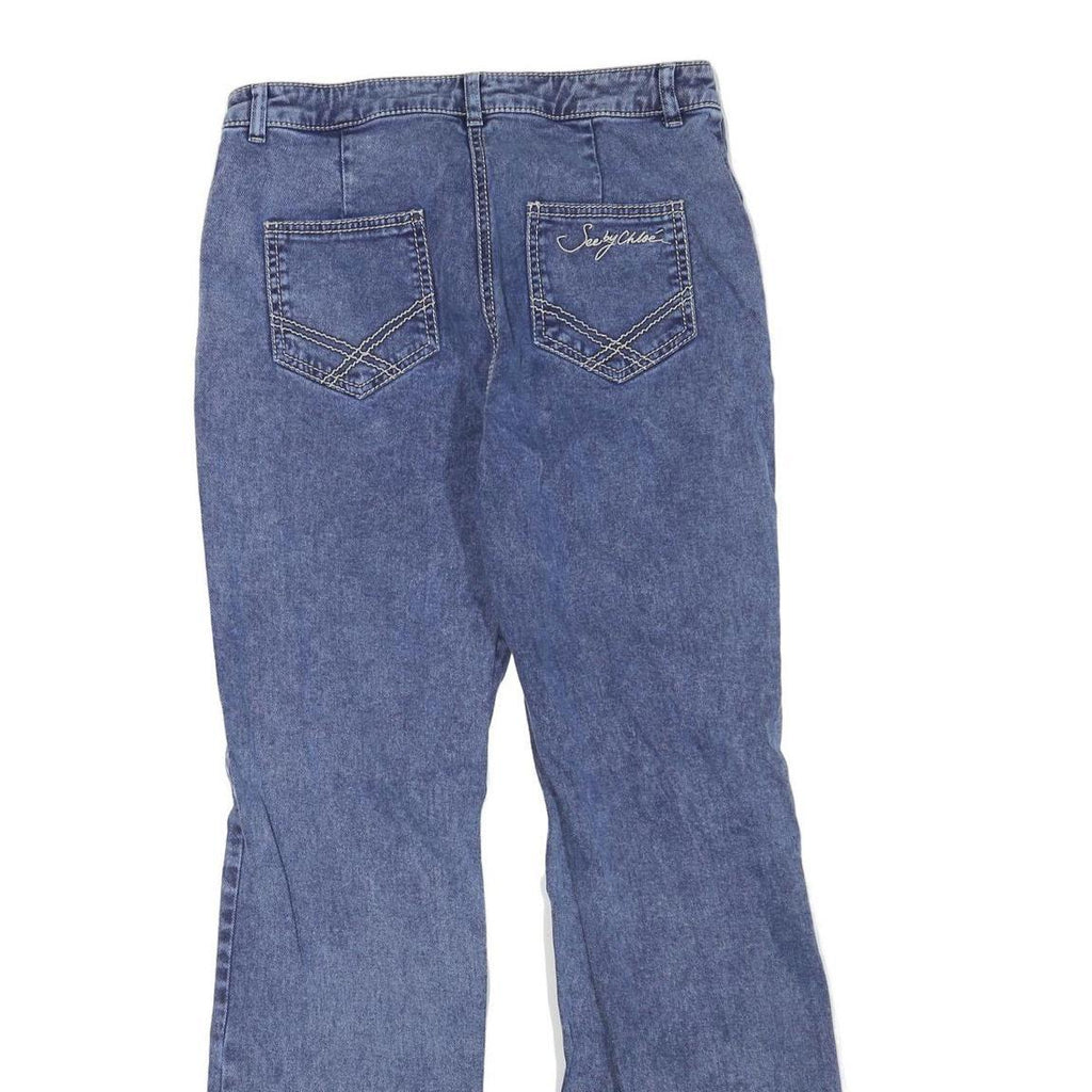 SEEN BY CHLOE Womens Jeans Blue Regular Flared Denim Medium W28 L30 Stylish