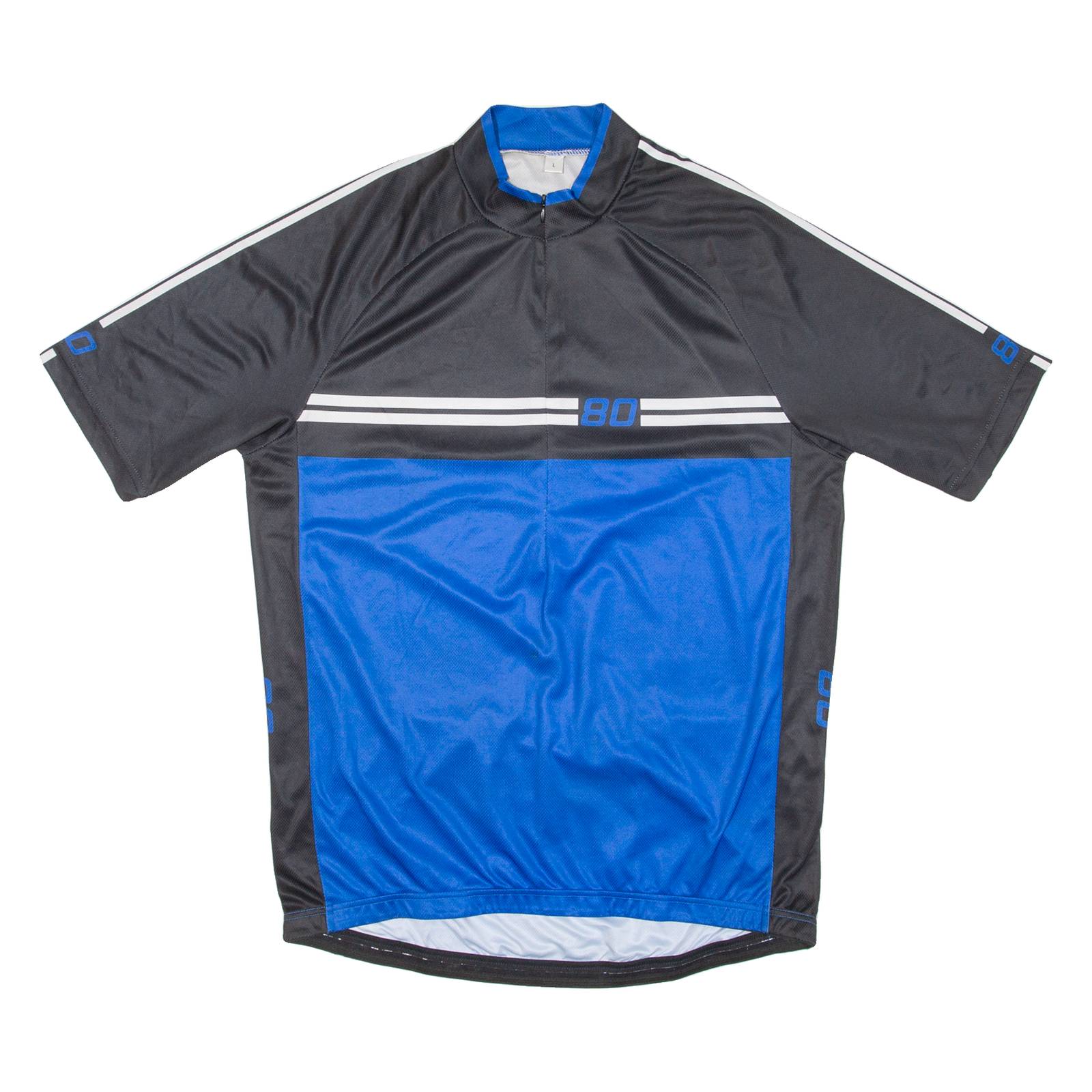 Cycling Mens Jersey Blue 1/2 Zip L