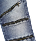 GUESS Mens Slim Blue Jeans Denim W29 L32 Zip Pockets Casual Streetwear