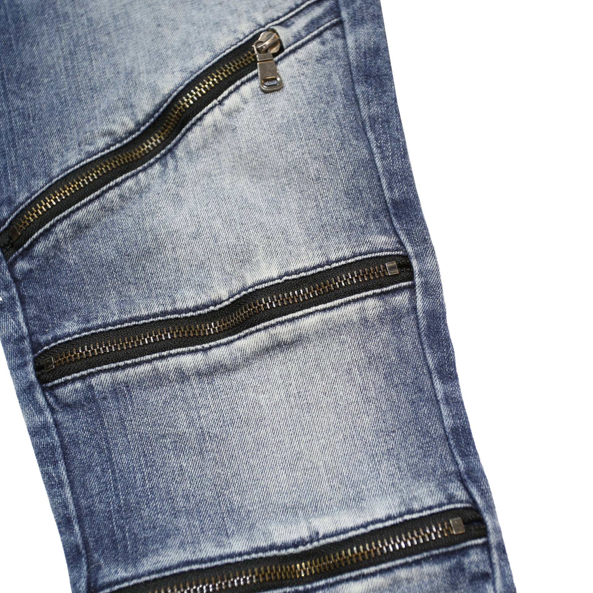 GUESS Mens Slim Blue Jeans Denim W29 L32 Zip Pockets Casual Streetwear