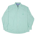 CHAPS Mens Mint Green Shirt 2XL Button-Down Cotton Long Sleeve Casual