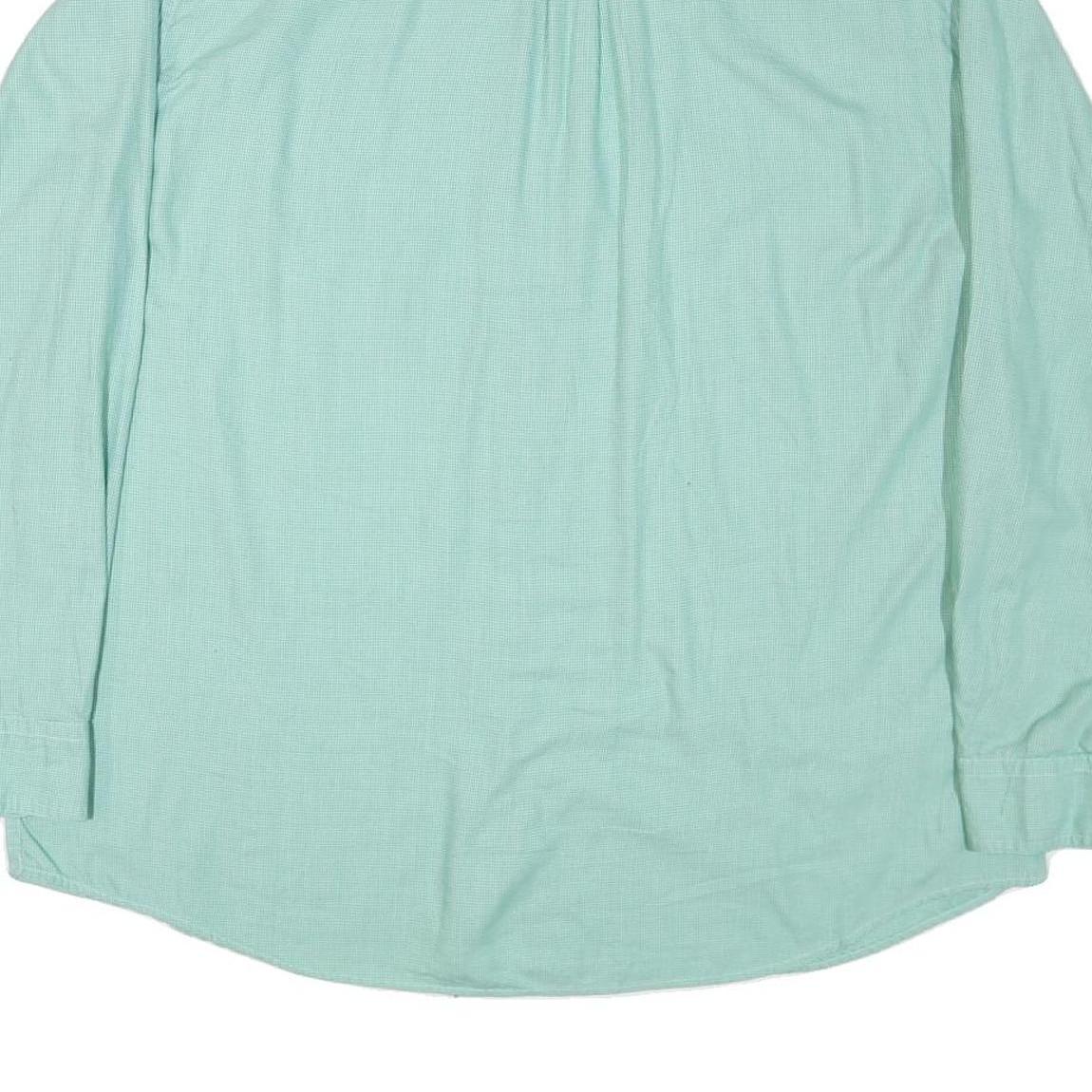 CHAPS Mens Mint Green Shirt 2XL Button-Down Cotton Long Sleeve Casual