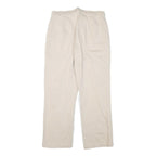 JESSICA SPORT Womens Cotton Blend Cream Regular Fit Straight Leg Trousers W30