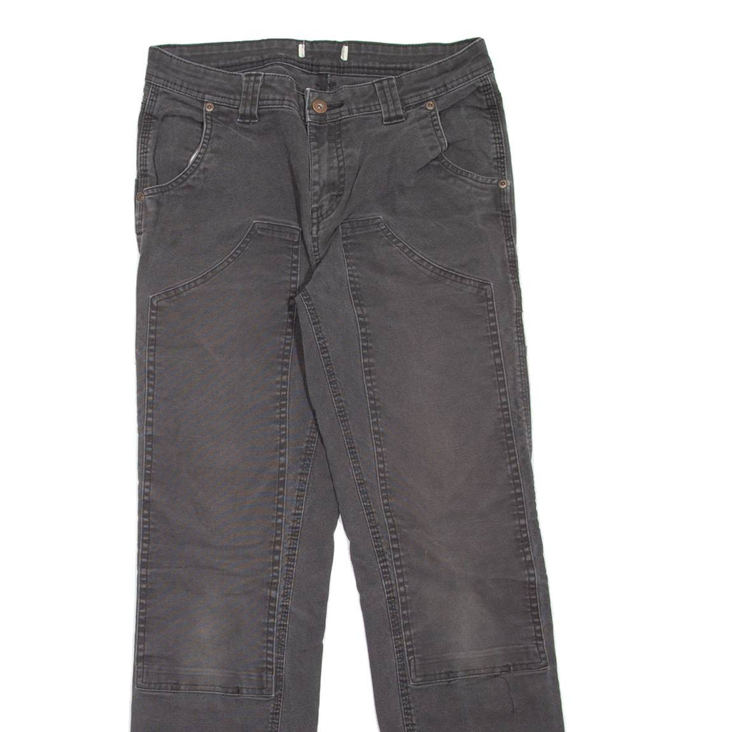 DICKIES Double Knee Carpenter Workwear Womens Jeans Grey Slim Straight W30 L30