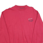 ENERGY Mens Red Crew Neck M Sweatshirt Cotton Blend Casual Pullover