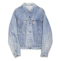LEVI'S Mens Blue Denim Jacket M Cotton Blend Button Closure Classic Fit Casual