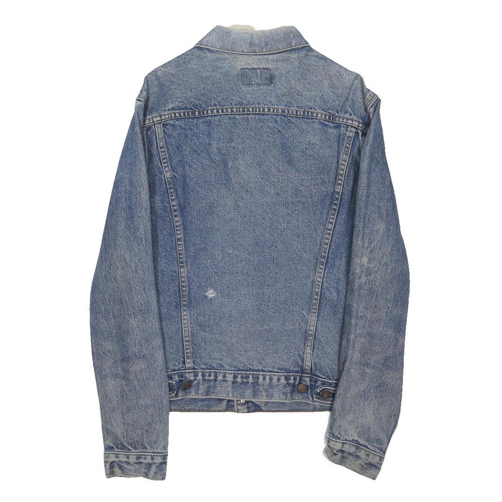 LEVI'S Mens Blue Denim Jacket M Cotton Blend Button Closure Classic Fit Casual