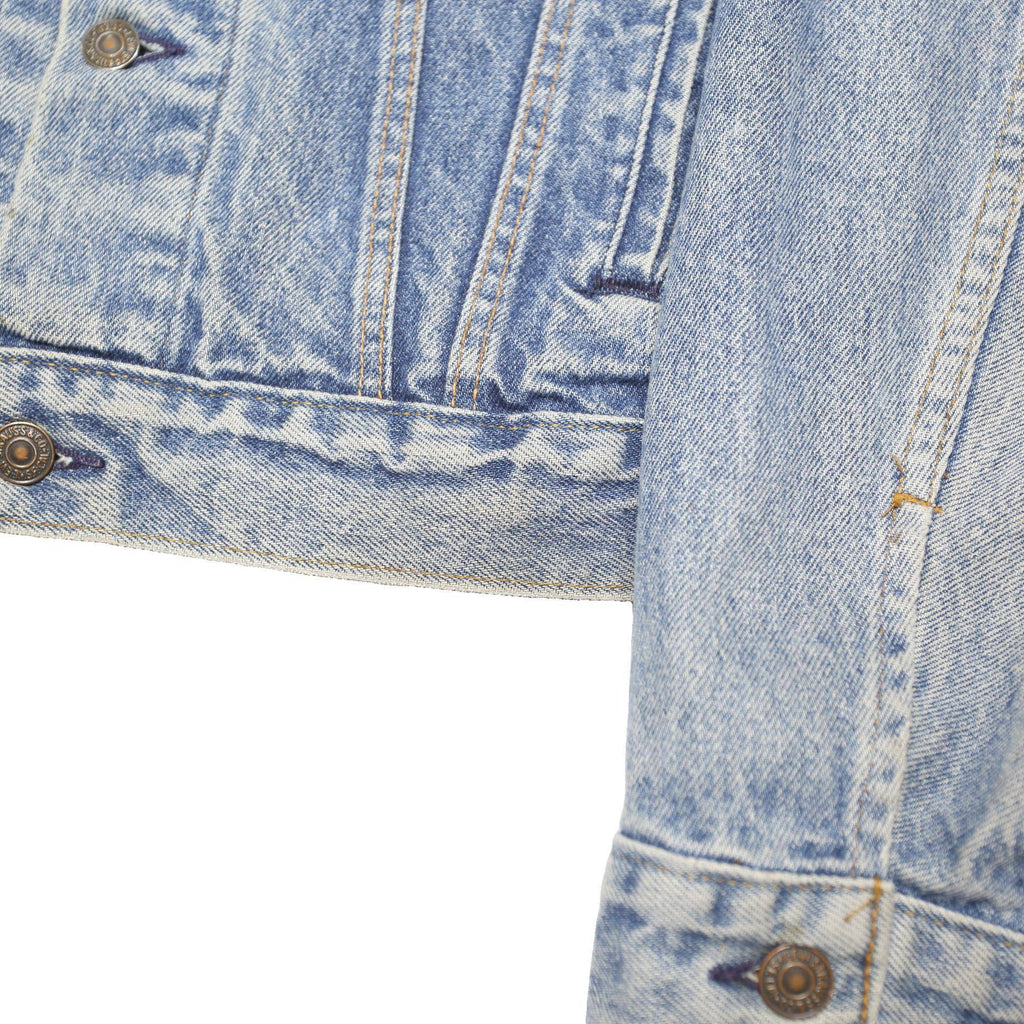 LEVI'S Mens Blue Denim Jacket M Cotton Blend Button Closure Classic Fit Casual