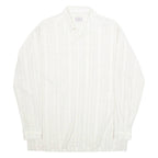 ROBERTO BARI Womens Printed Shirt Cream Collared Long Sleeve Striped XL