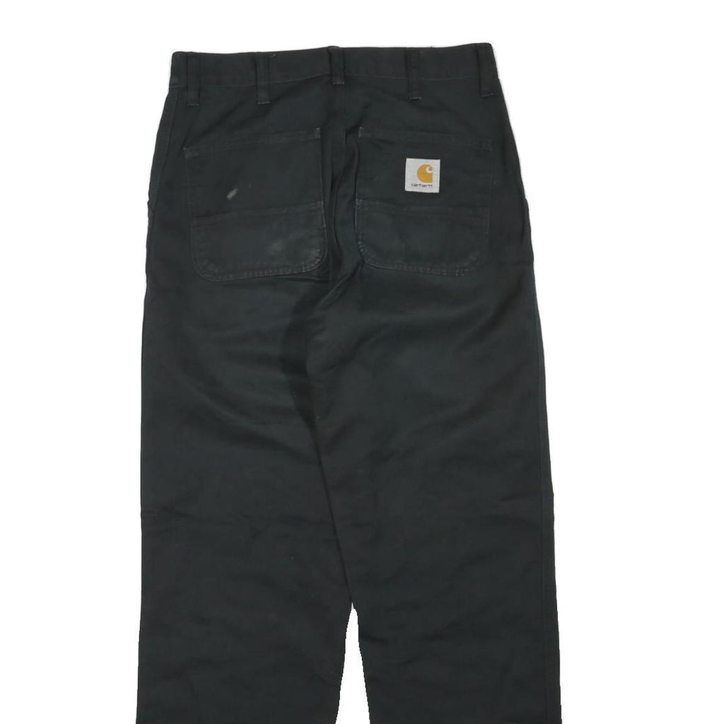 CARHARTT Mens Jeans Black Regular Straight Denim W30 L32 Durable Workwear
