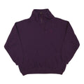 PRO SPIRIT Mens Purple Quarter Zip Sweatshirt M Cotton Blend Casual Pullover