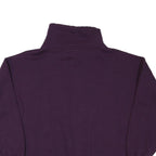 PRO SPIRIT Mens Purple Quarter Zip Sweatshirt M Cotton Blend Casual Pullover