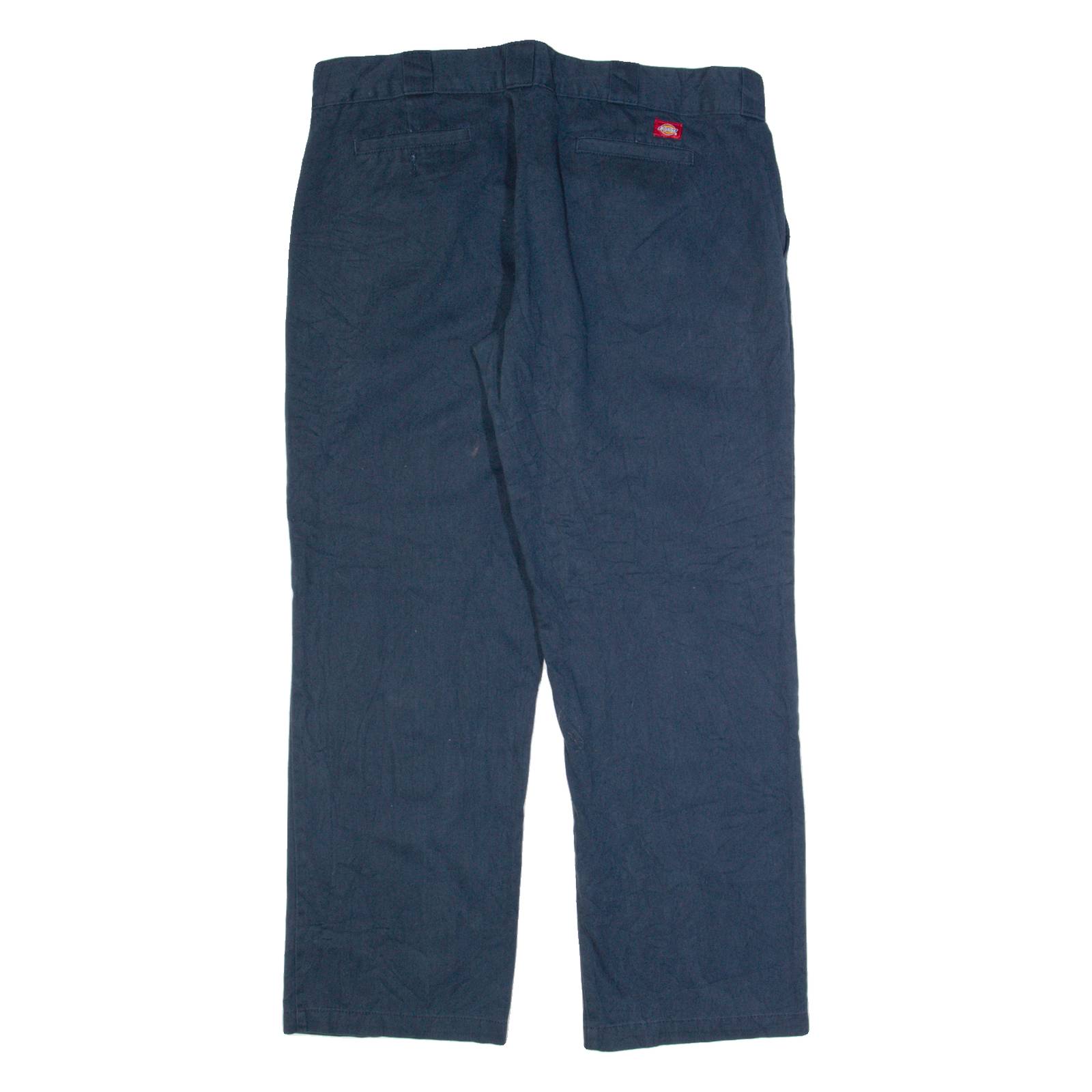 DICKIES 774 Workwear Mens Trousers Blue Regular Straight W36 L32