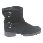 MASSIMO DUTTI Womens Black Suede Ankle Boots UK 6 Stylish Chunky Heel Casual