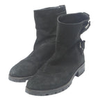 MASSIMO DUTTI Womens Black Suede Ankle Boots UK 6 Stylish Chunky Heel Casual