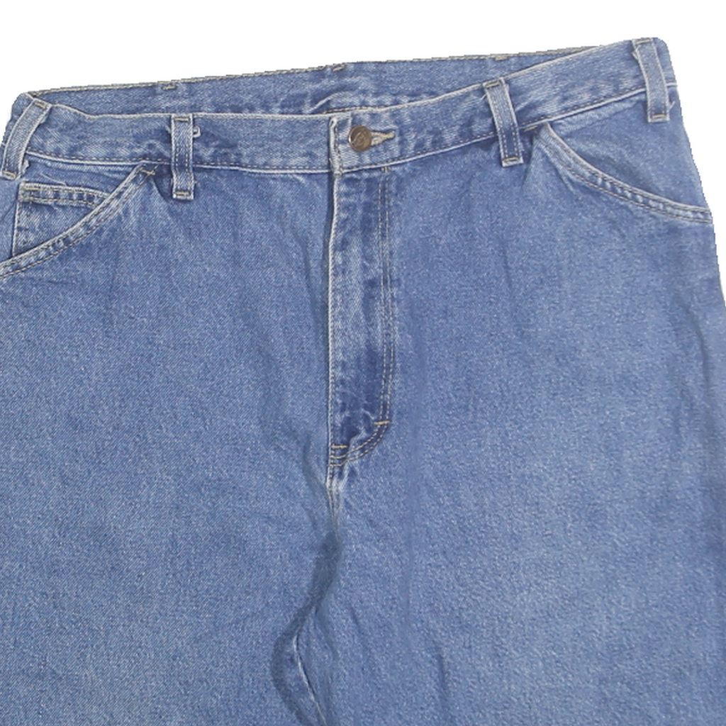 DICKIES Mens Denim Blue Casual Shorts M W33 Workwear Functional Pockets