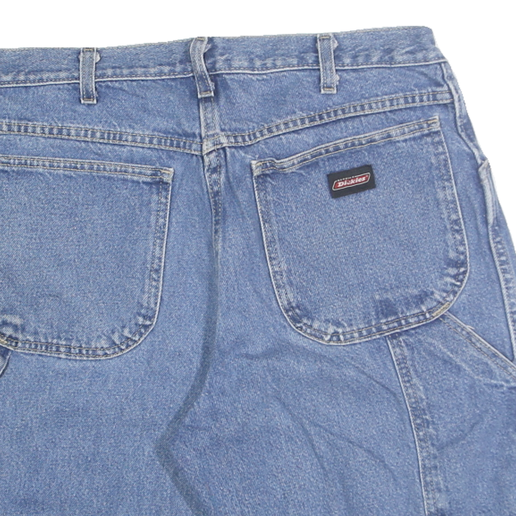 DICKIES Mens Denim Blue Casual Shorts M W33 Workwear Functional Pockets