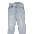 LEVI'S 501 BIG E Womens Jeans Blue Regular Straight Denim Light W26 L32