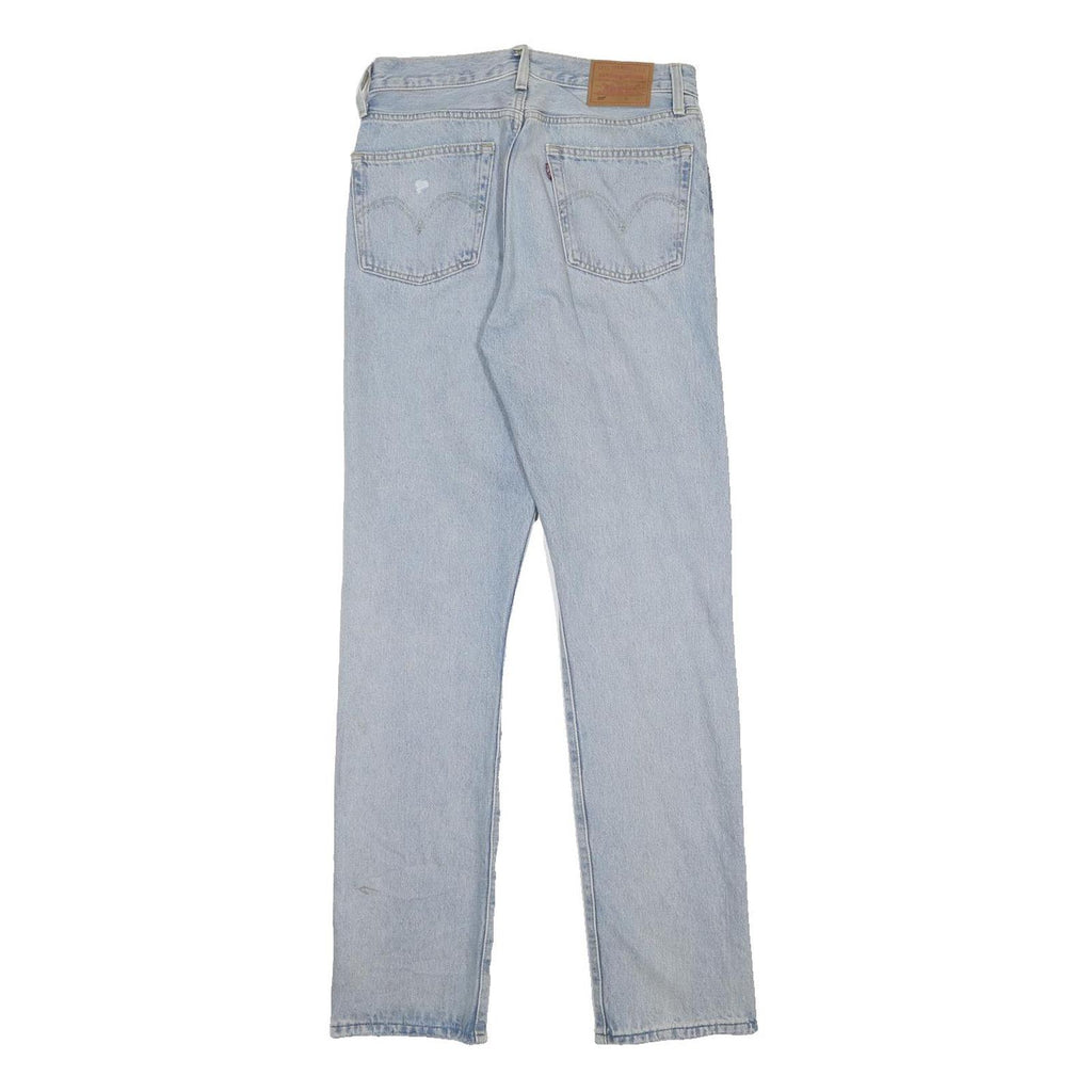 LEVI'S 501 BIG E Womens Jeans Blue Regular Straight Denim Light W26 L32
