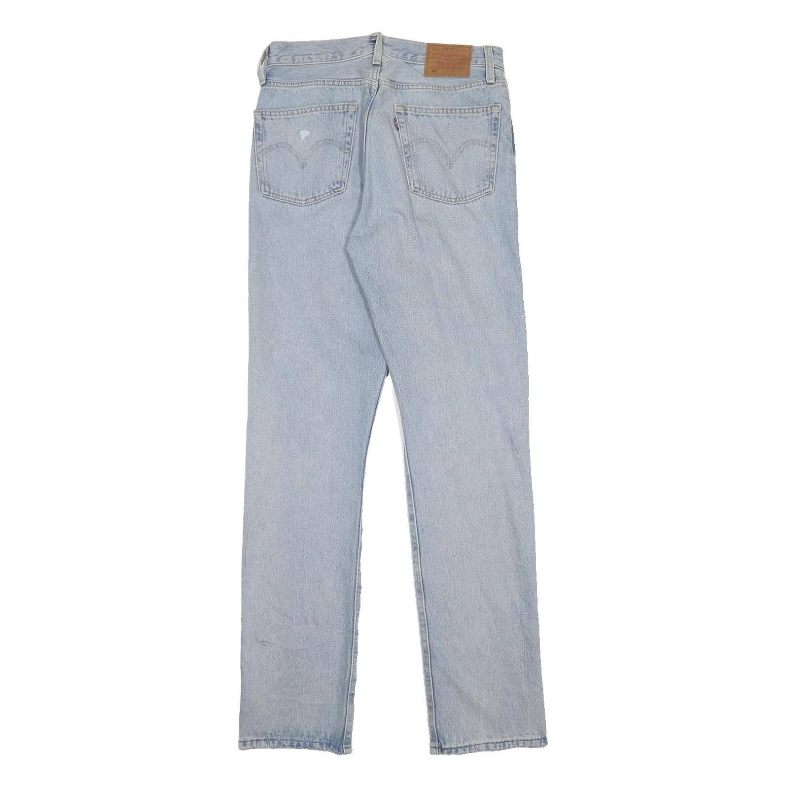 LEVI'S 501 BIG E Womens Jeans Blue Regular Straight Denim Light W26 L32