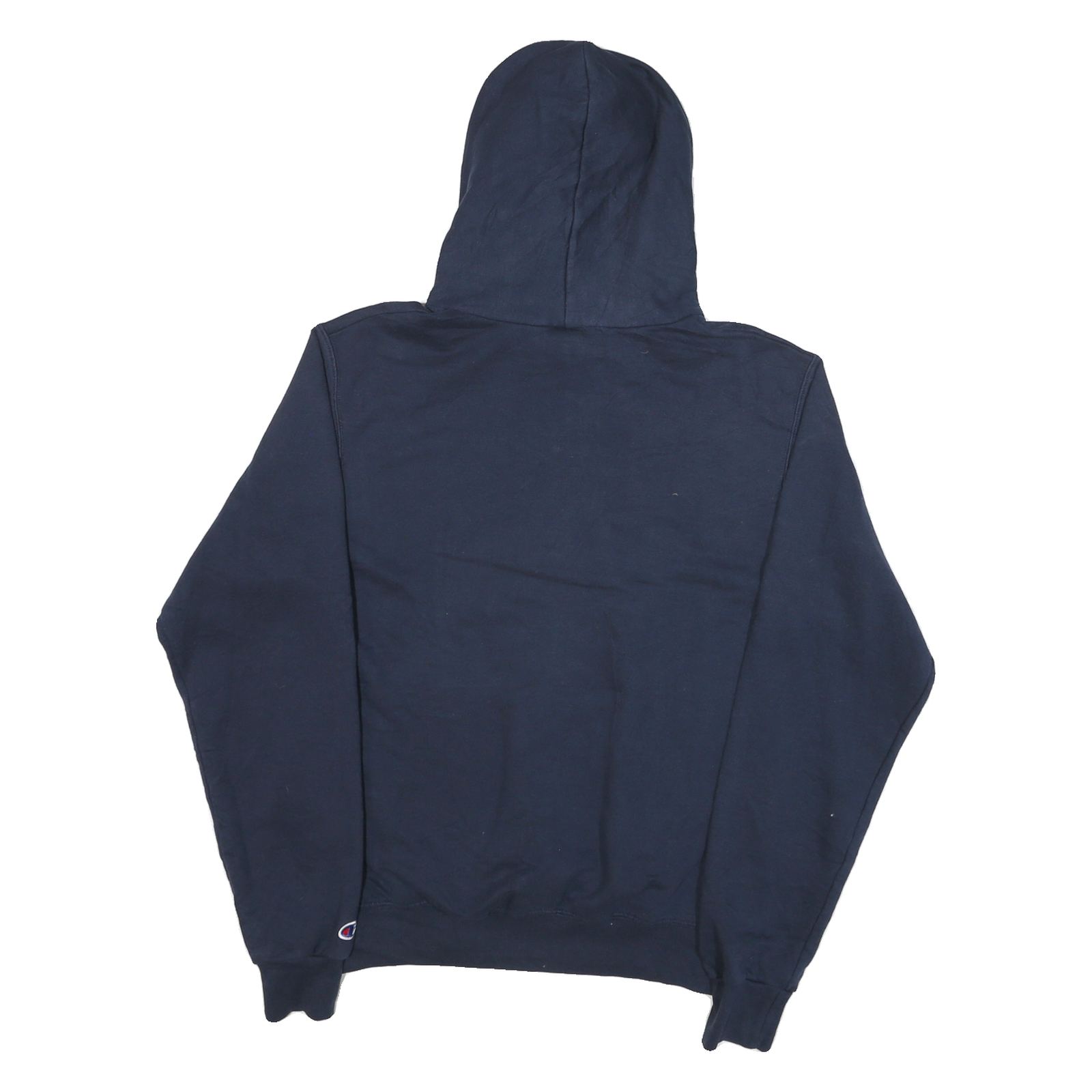 CHAMPION Mens Navy Blue Flexport Network Pullover Hoodie S Cotton Blend