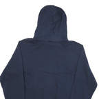 CHAMPION Mens Navy Blue Flexport Network Pullover Hoodie S Cotton Blend