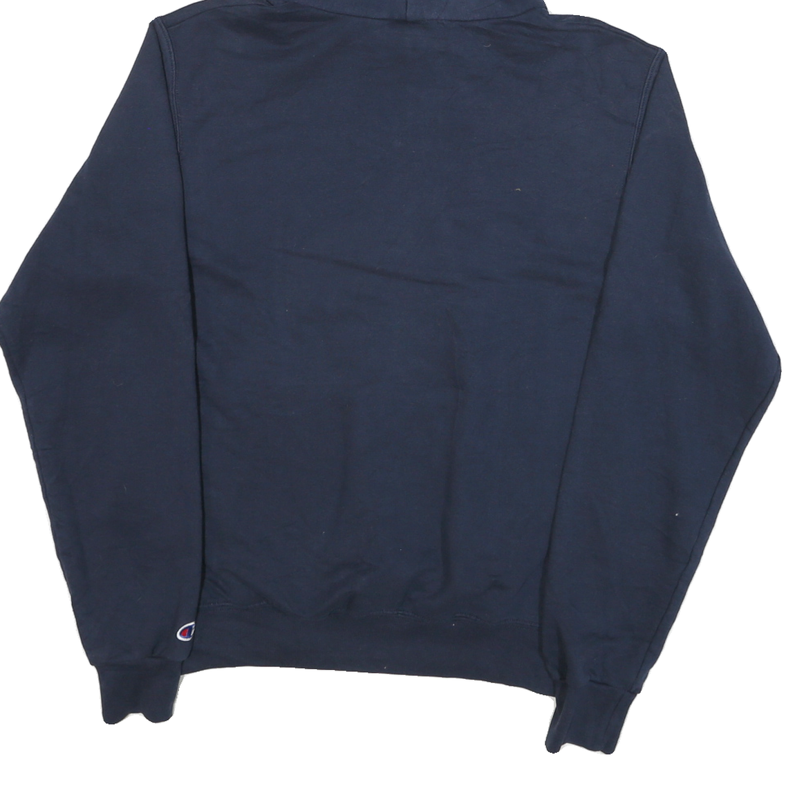 CHAMPION Mens Navy Blue Flexport Network Pullover Hoodie S Cotton Blend
