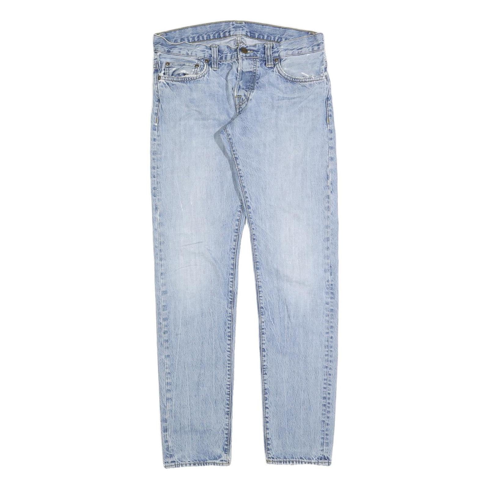 CARHARTT Mens Jeans Blue Relaxed Straight Denim Light W29 L32 Classic Casual