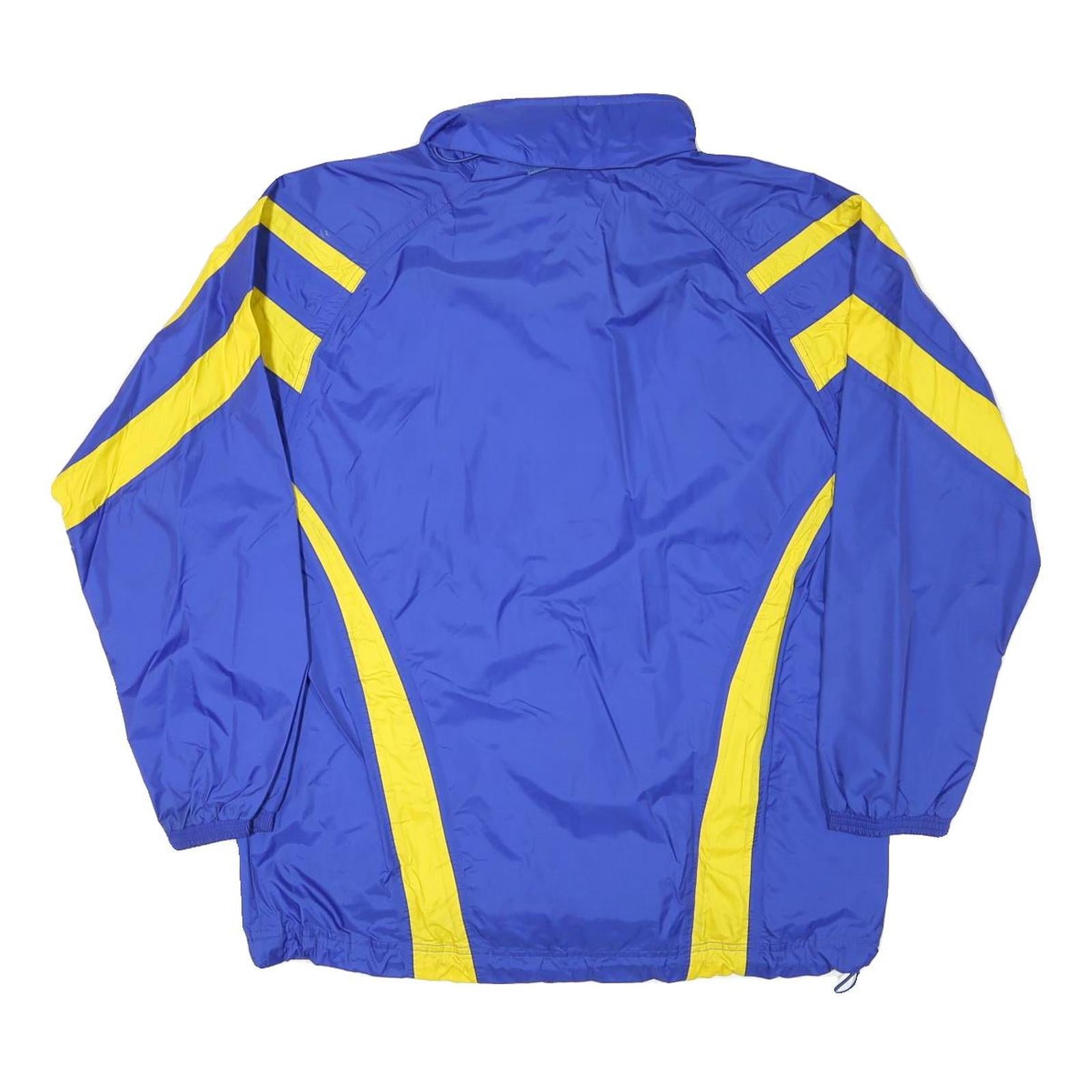 ERIMA Mens Blue & Yellow Zip Jacket M Polyester Blend Sports FC Wallisellen 1921