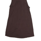 ALEXANDER WANG Womens Brown Cotton Blend Racer Back Vest M Minimalist Tank Top