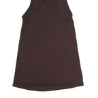 ALEXANDER WANG Womens Brown Cotton Blend Racer Back Vest M Minimalist Tank Top